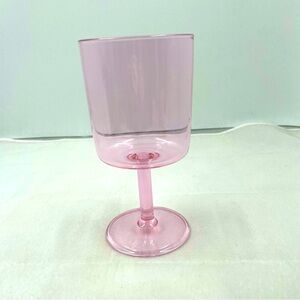 Maison Balzac Clear Pink Wine Glass